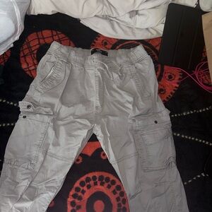 Hollister Gray Cargo Pants